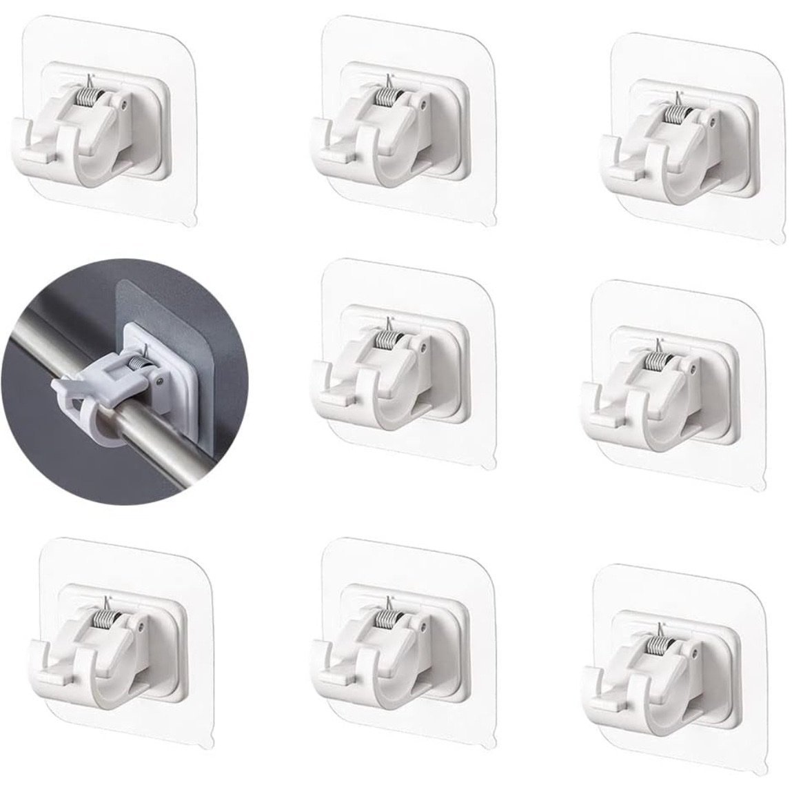 Self-Adhesive Rod Holder Clips (2pcs Set) - Image 6