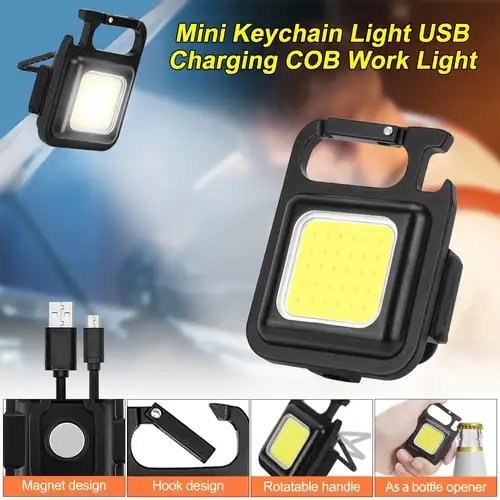 8-in-1 Rechargeable Keychain Light