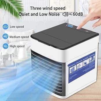 USB Mini Air Cooler & Humidifier – 3-in-1 Portable Desktop AC