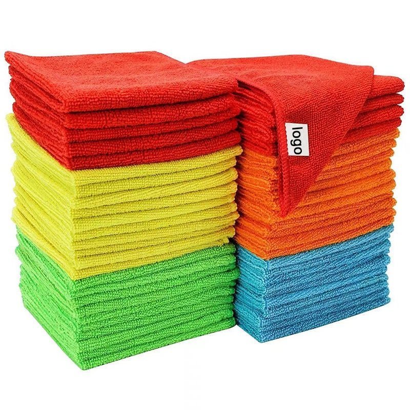 Rainbow Microfiber Cleaning Cloths (Pack of 5)