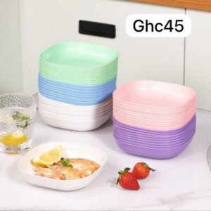 6pcs Color Pop Snack Plates