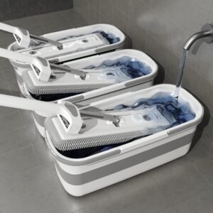 MICROFIBER FLAT MAGIC MOP With Bucket