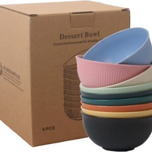 9PCS SET MICROWAVE DESERT BOWLS