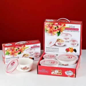 Little Daisy Ceramic Bowl Set With Lid