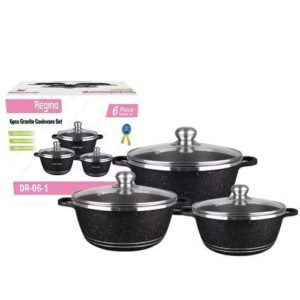 6pcs Premium Enamel Cast Cookware Set