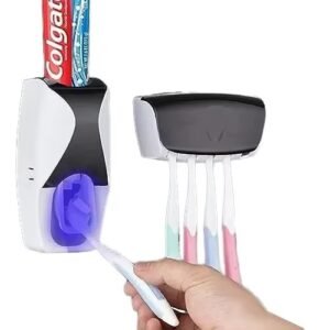 Toothpaste and brush dispenser