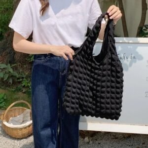 Cloud Bubble Pleated Shoulder Bag