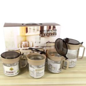 5 in 1 Spice Glass Jar