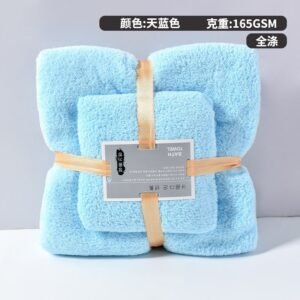 3PCS PLUSH TOWELS