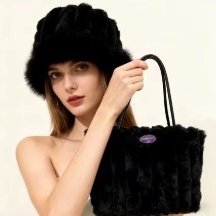 Cosette Plush Tote and Hat Set - Image 8