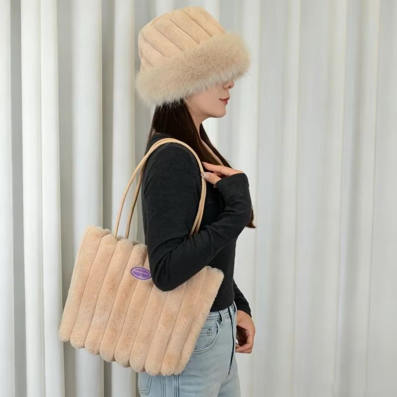 Cosette Plush Tote and Hat Set - Image 13
