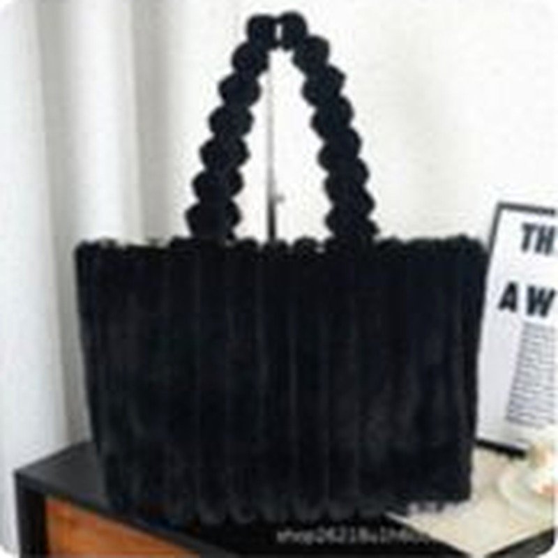 Veloura Ribbed Plush Tote - Image 9