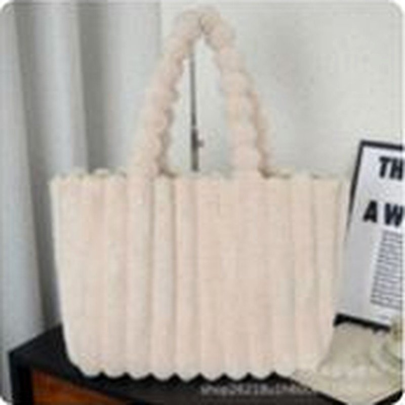 Veloura Ribbed Plush Tote - Image 8